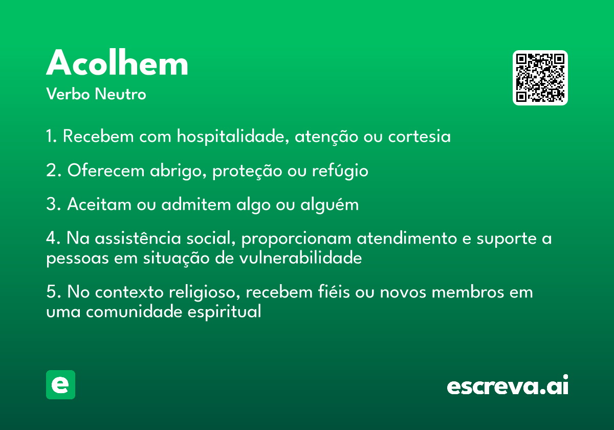 acolhem