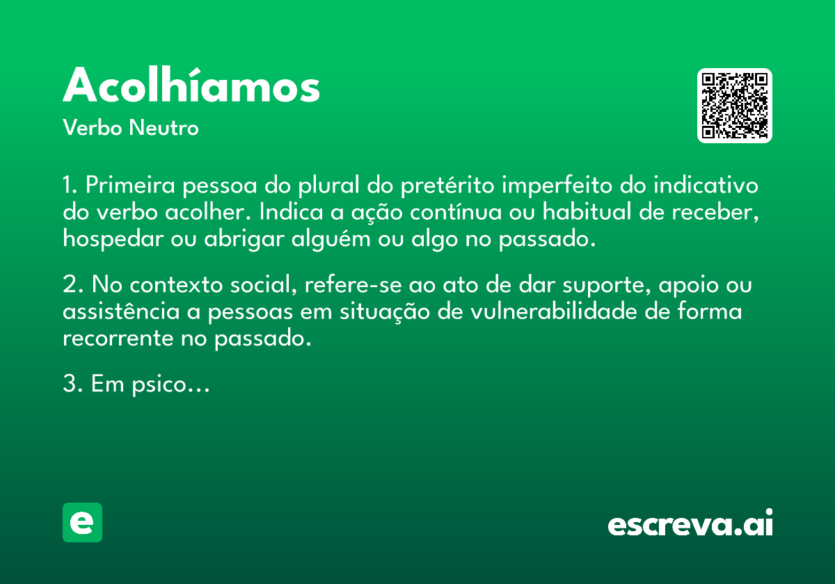 acolhíamos