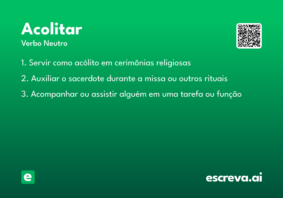 acolitar