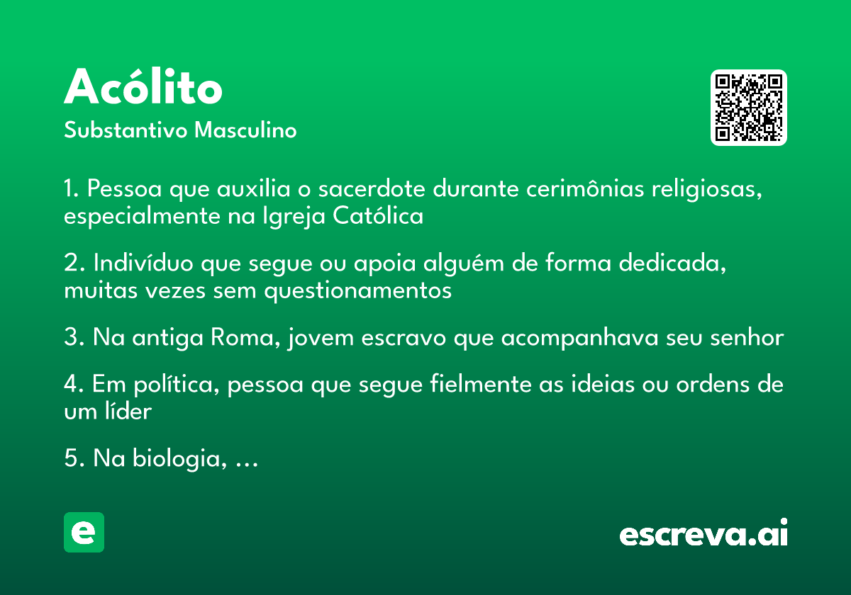 acólito