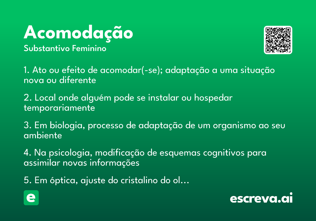acomodação
