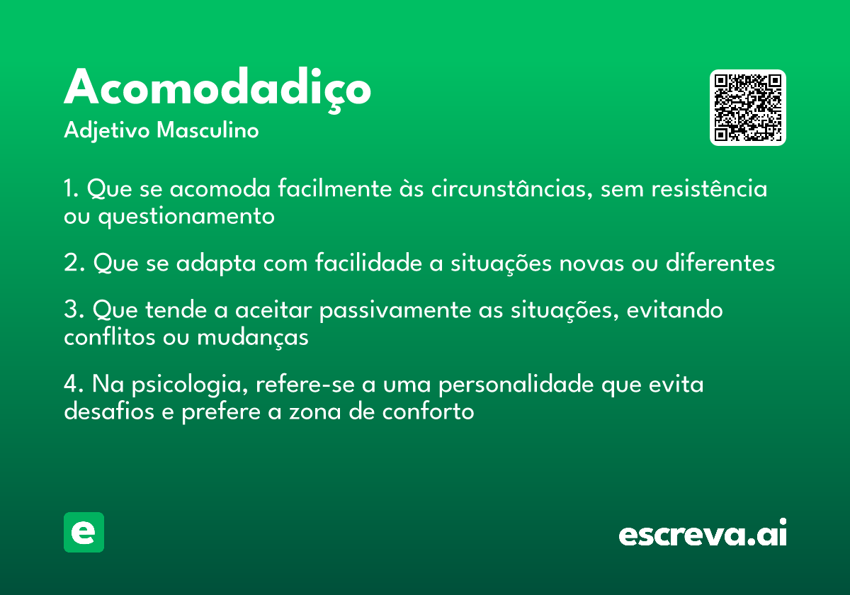 acomodadiço