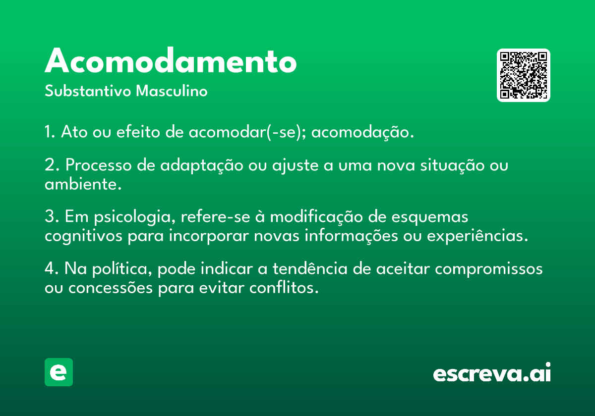acomodamento