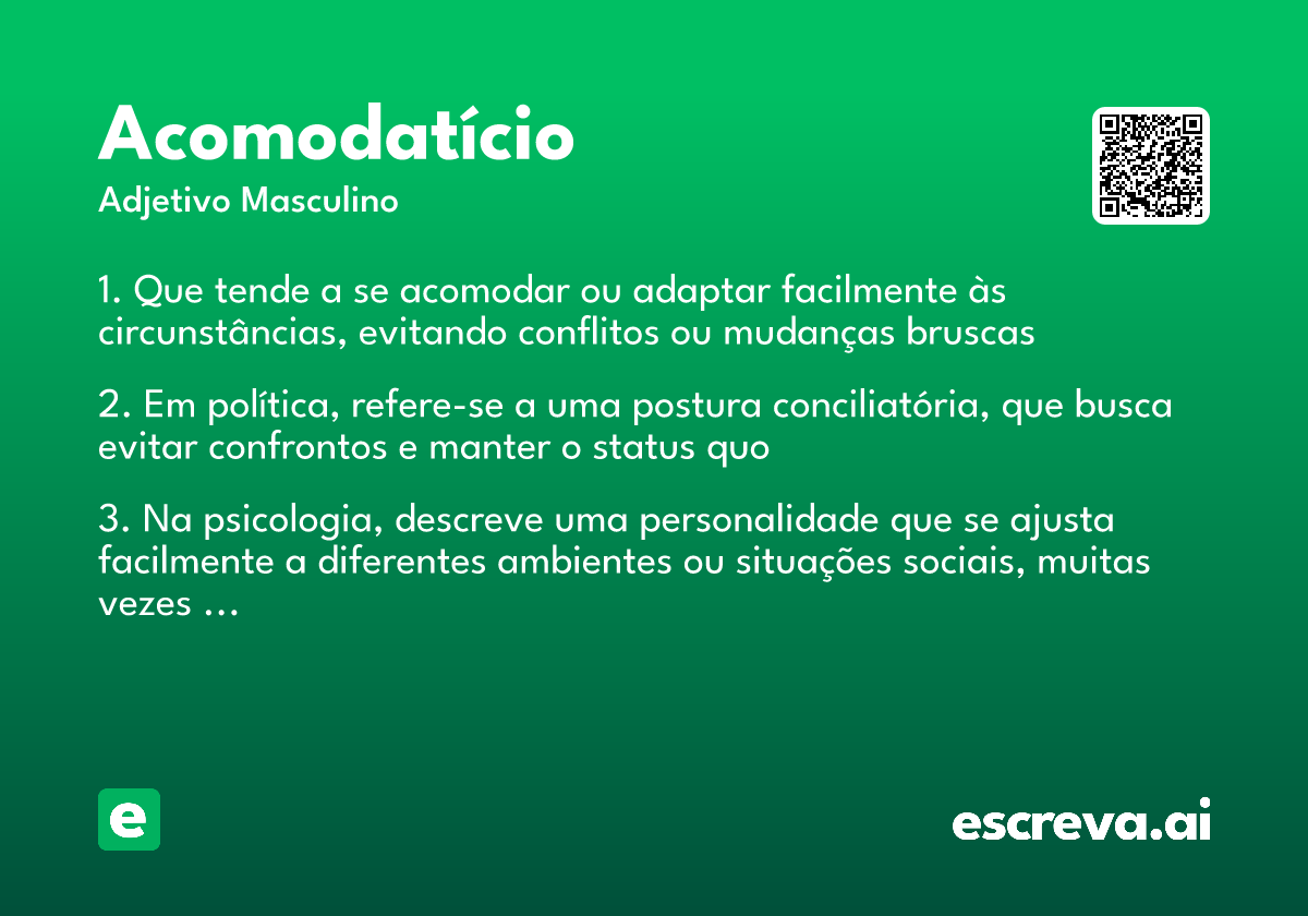 acomodatício