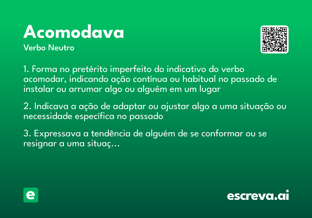 acomodava
