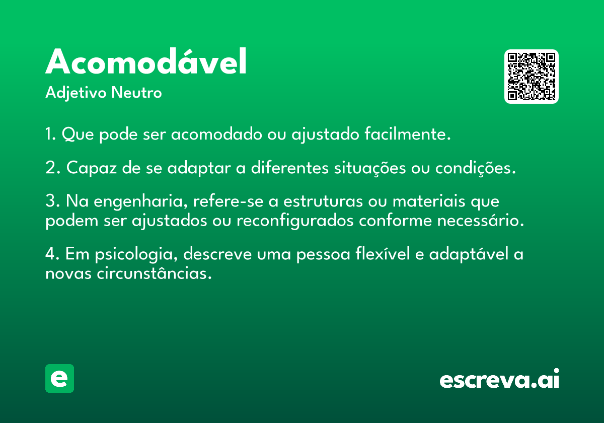acomodável