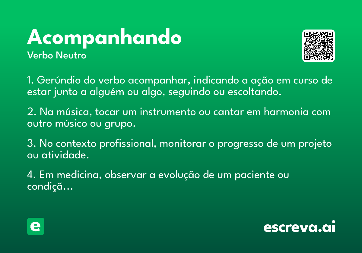 acompanhando