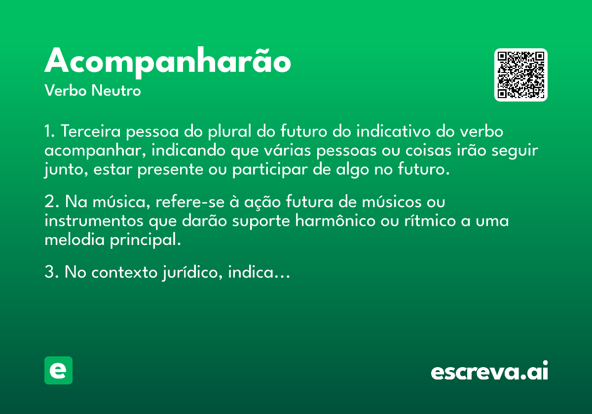 acompanharão
