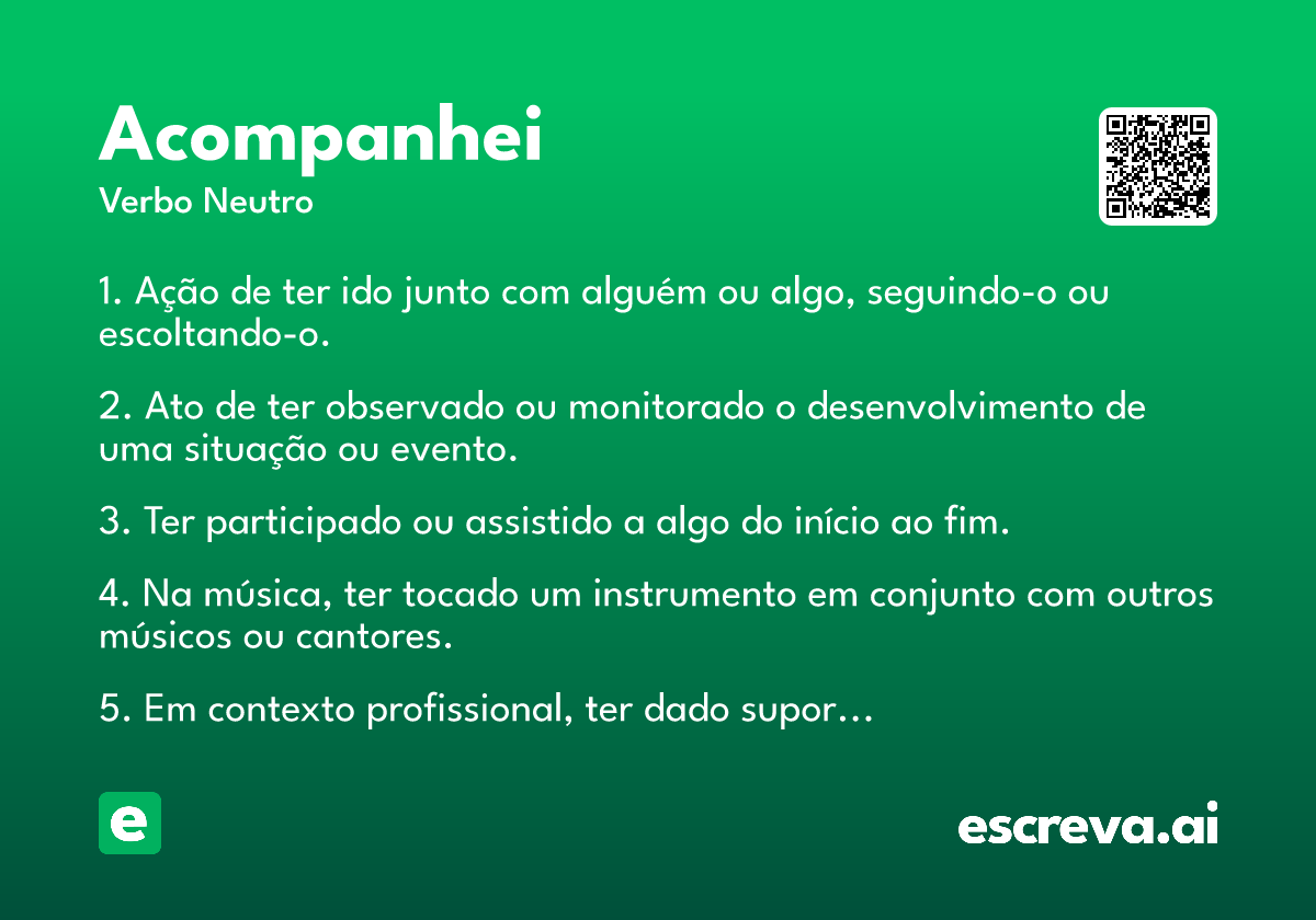 acompanhei