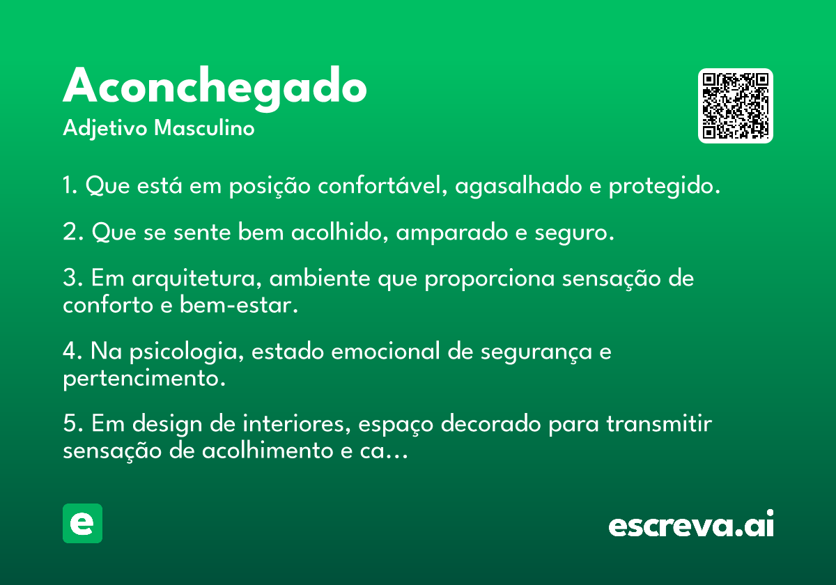 aconchegado