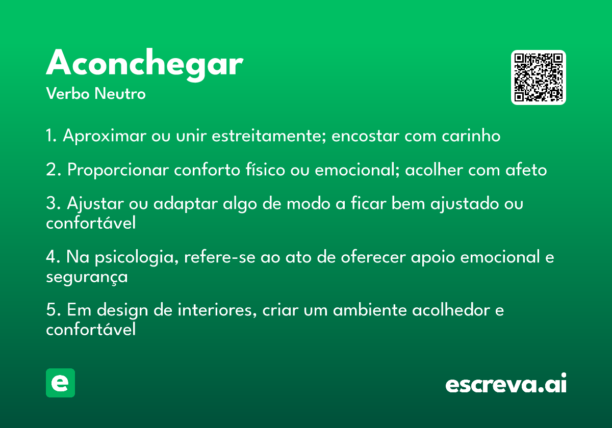 aconchegar