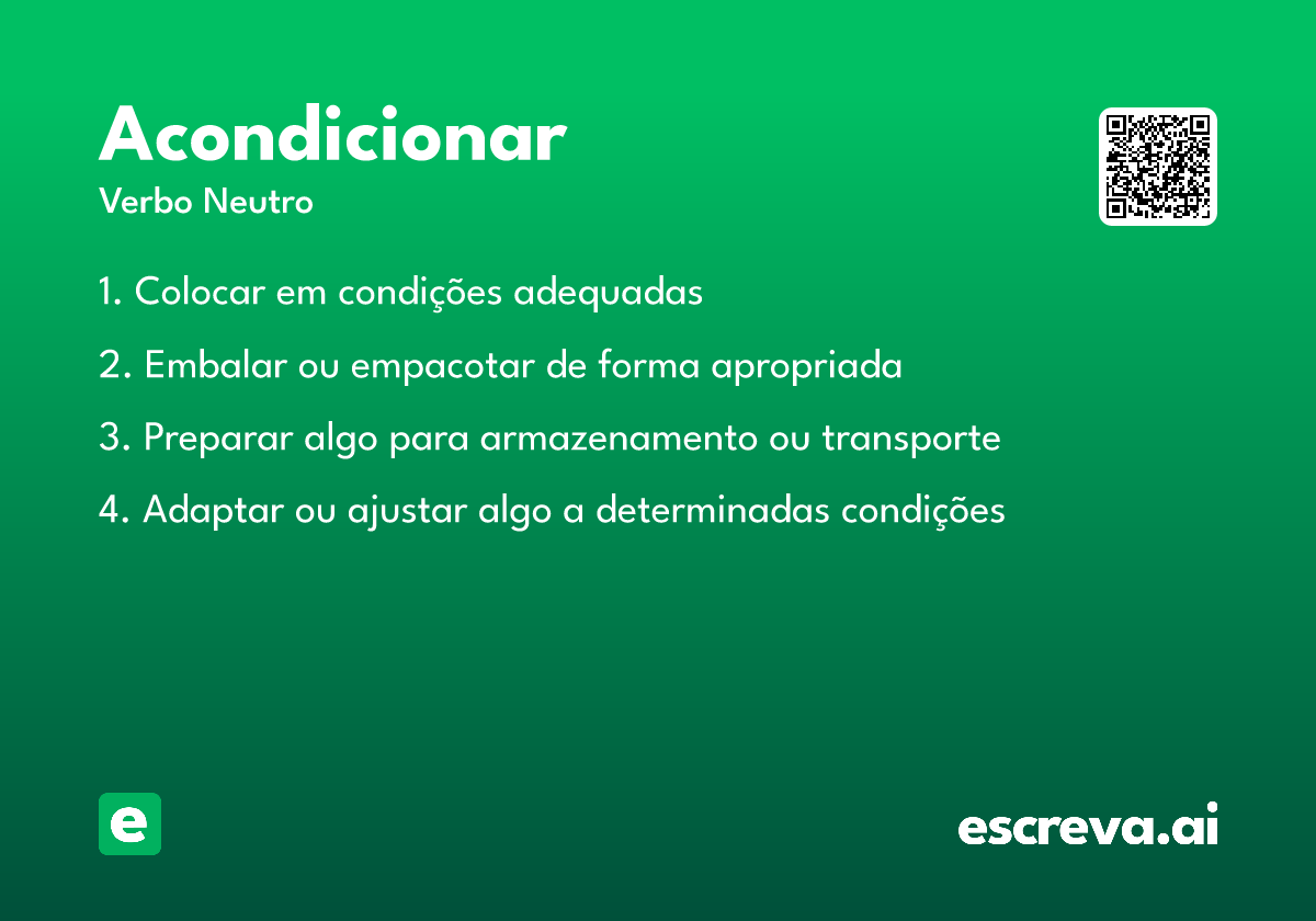 acondicionar