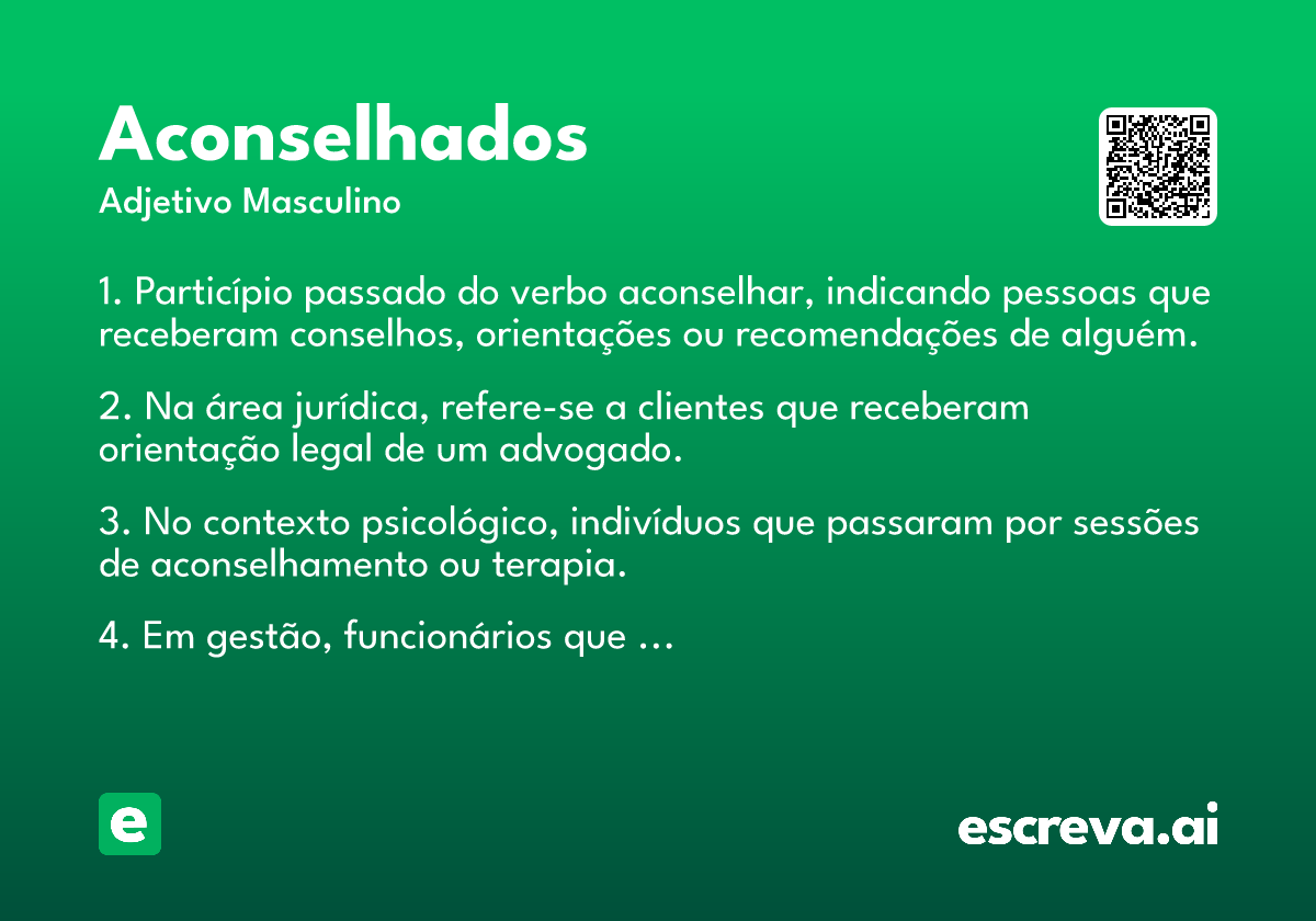 aconselhados