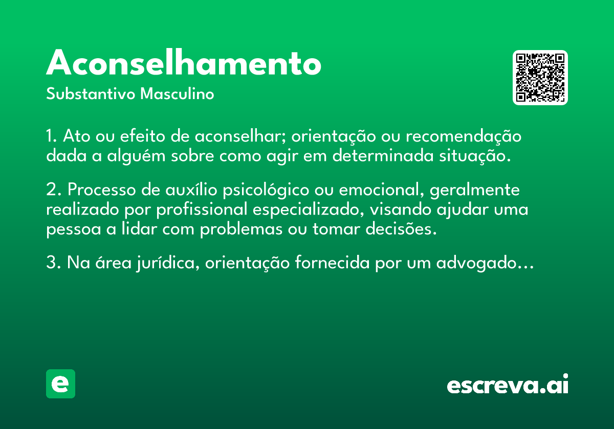 aconselhamento