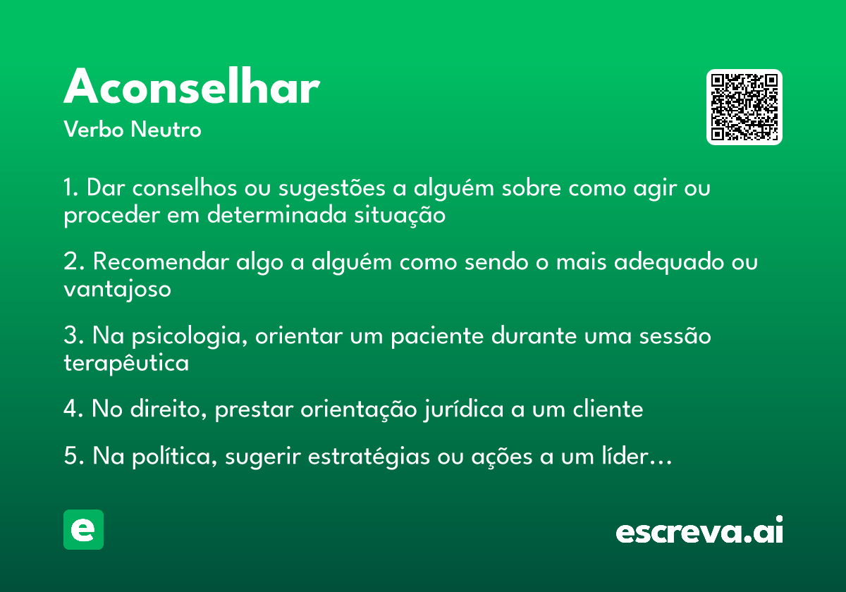 aconselhar