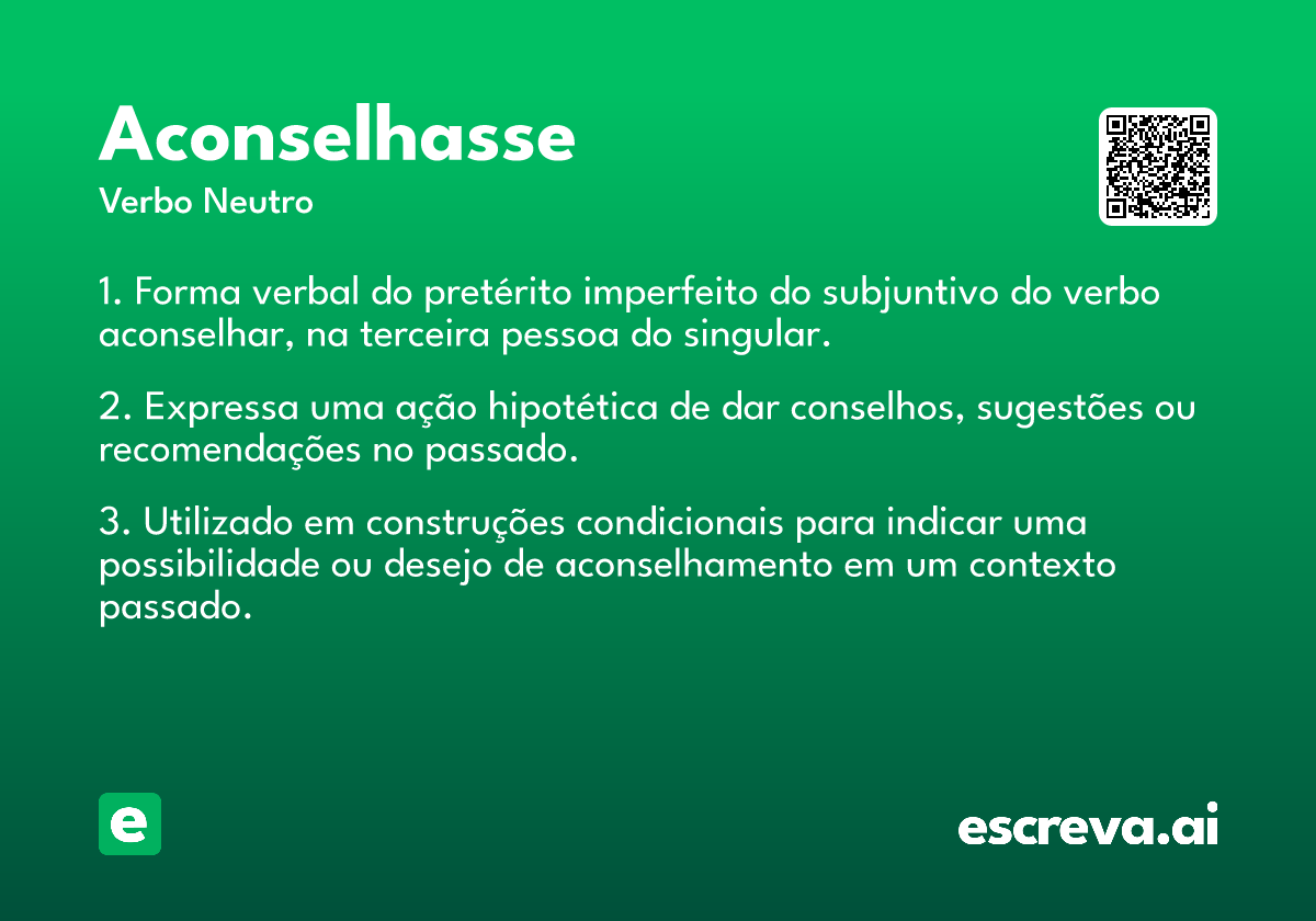 aconselhasse
