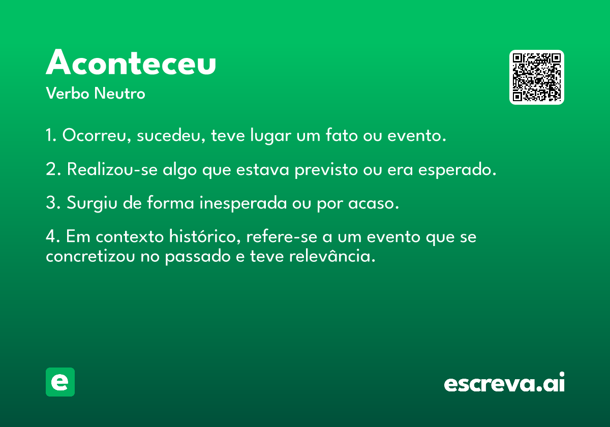 aconteceu