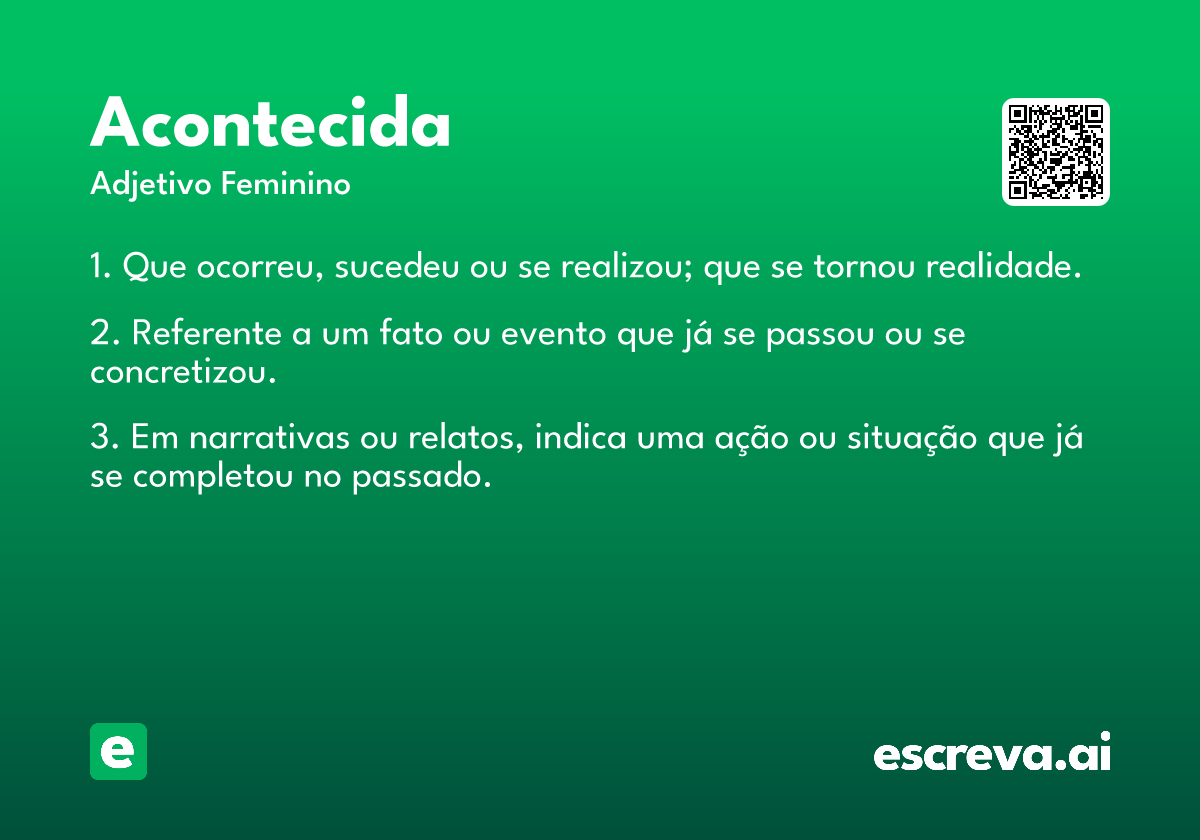 acontecida