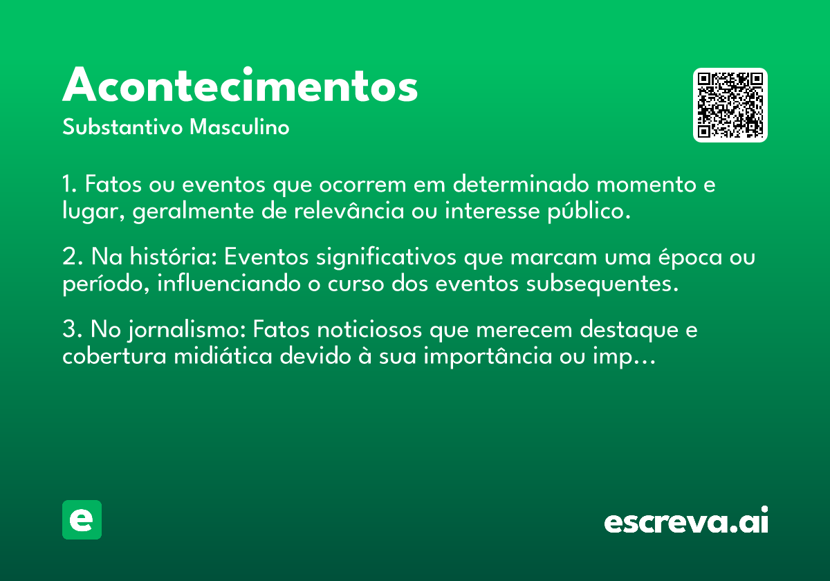 acontecimentos