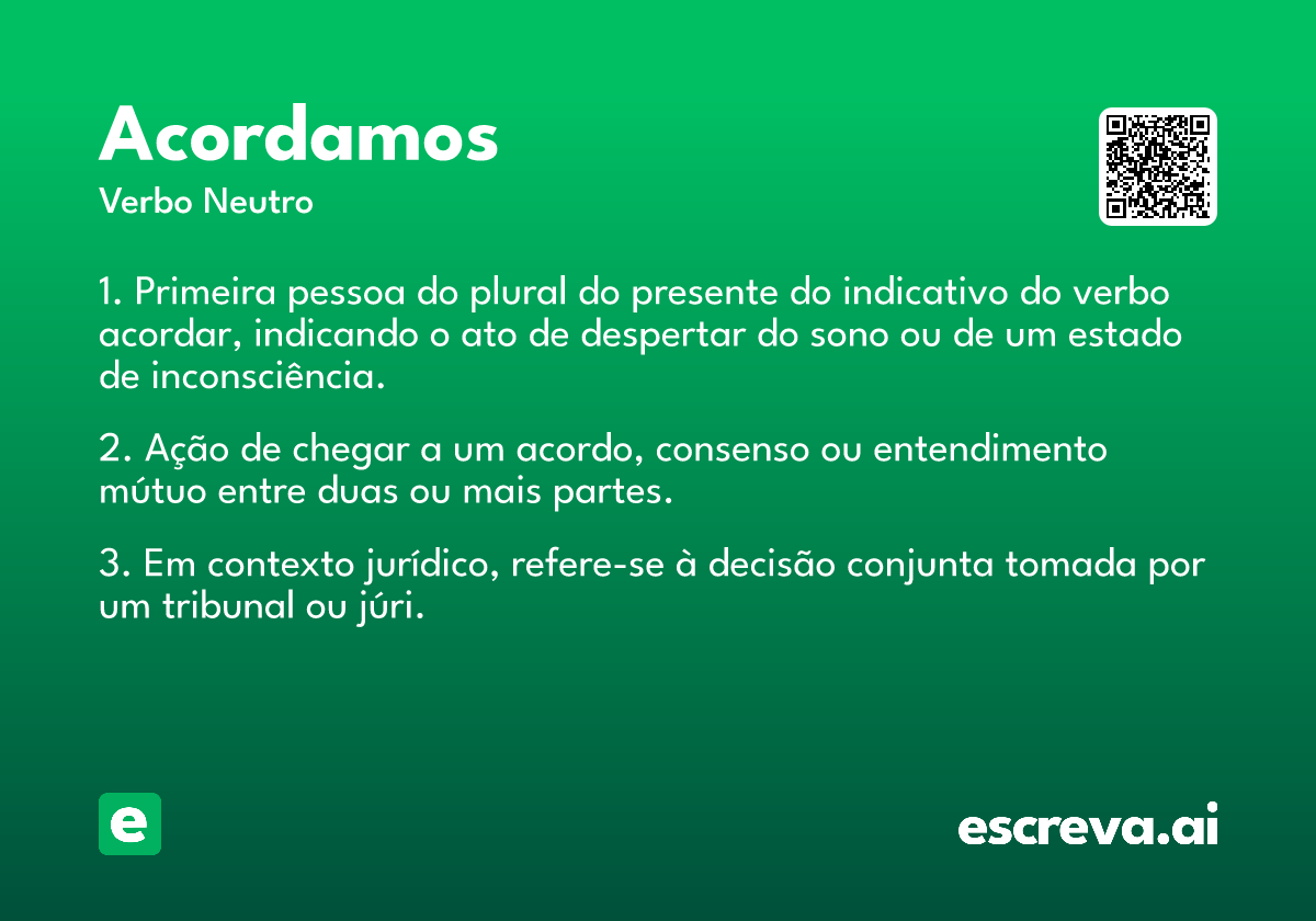 acordamos