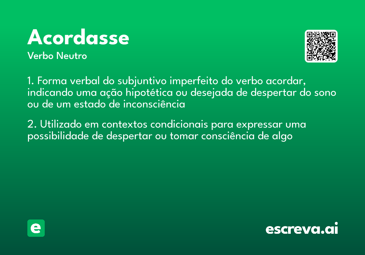 acordasse