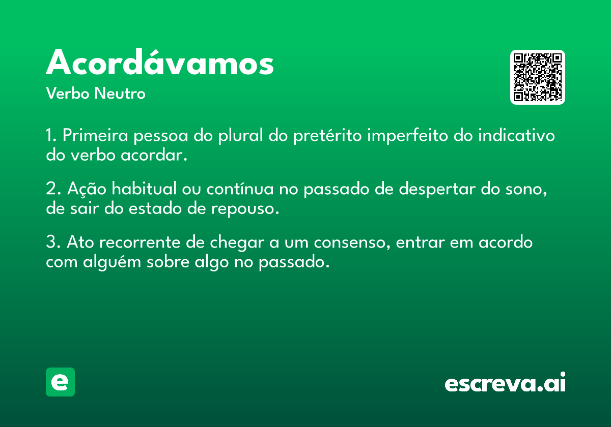 acordávamos