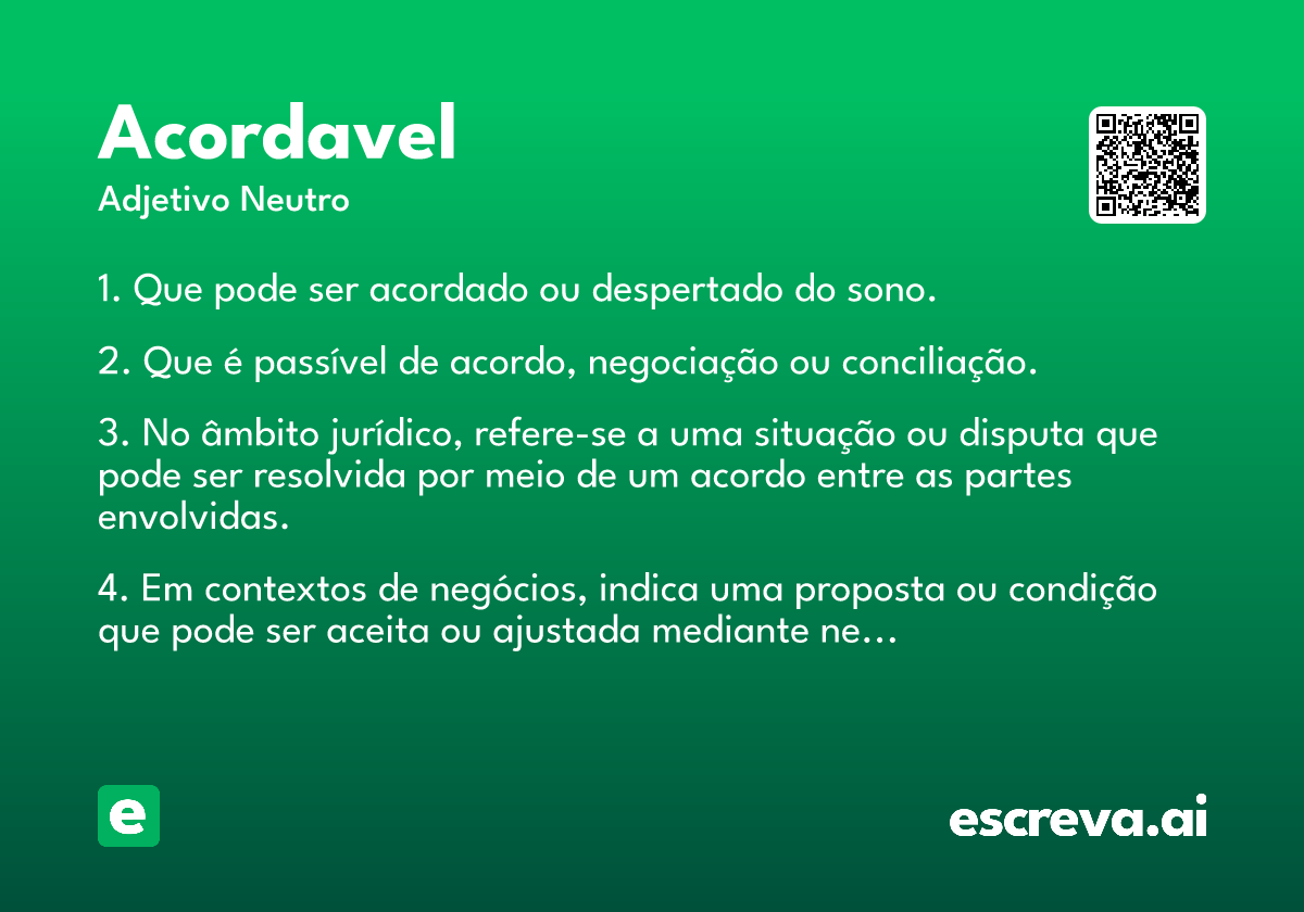 acordavel