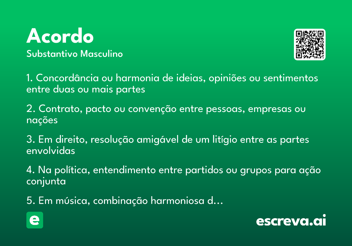 acordo