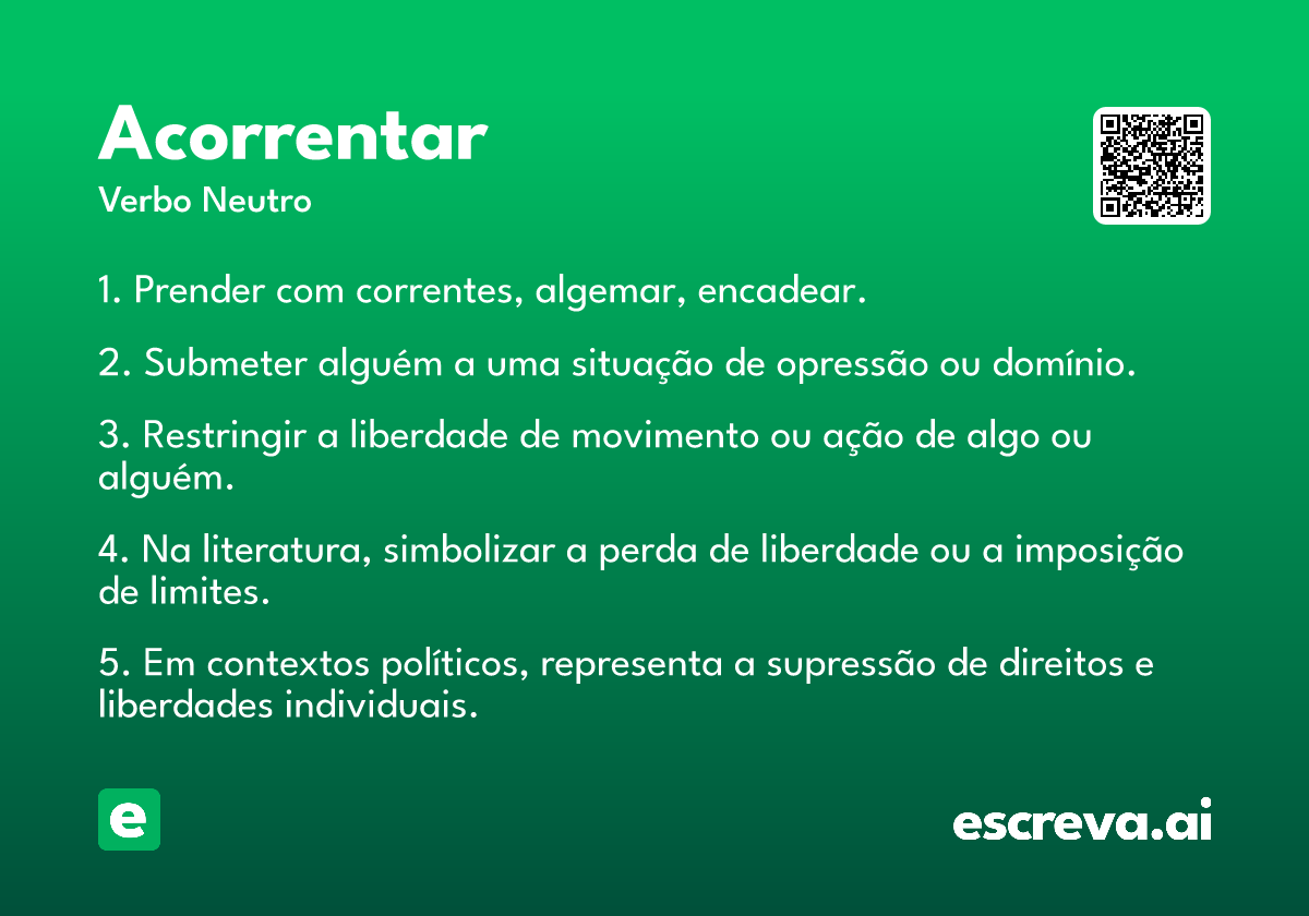 acorrentar