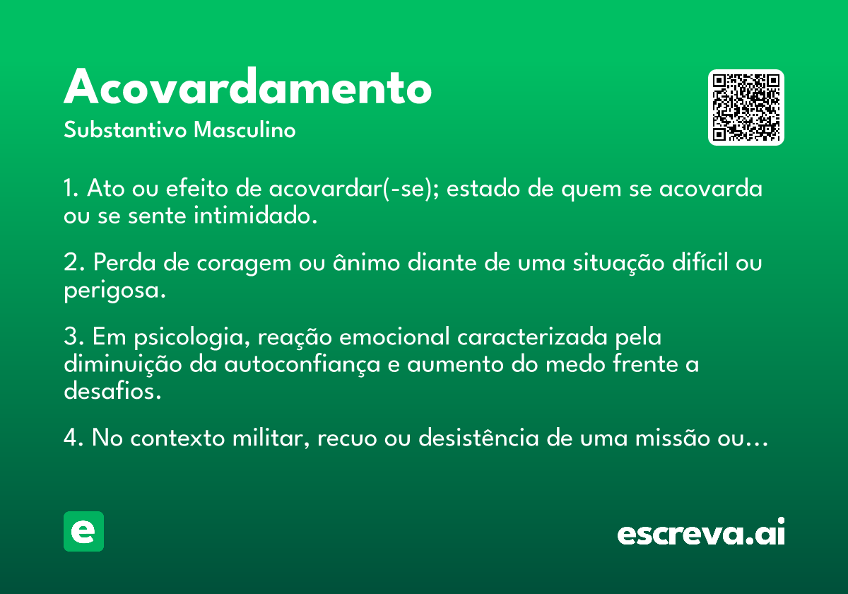 acovardamento