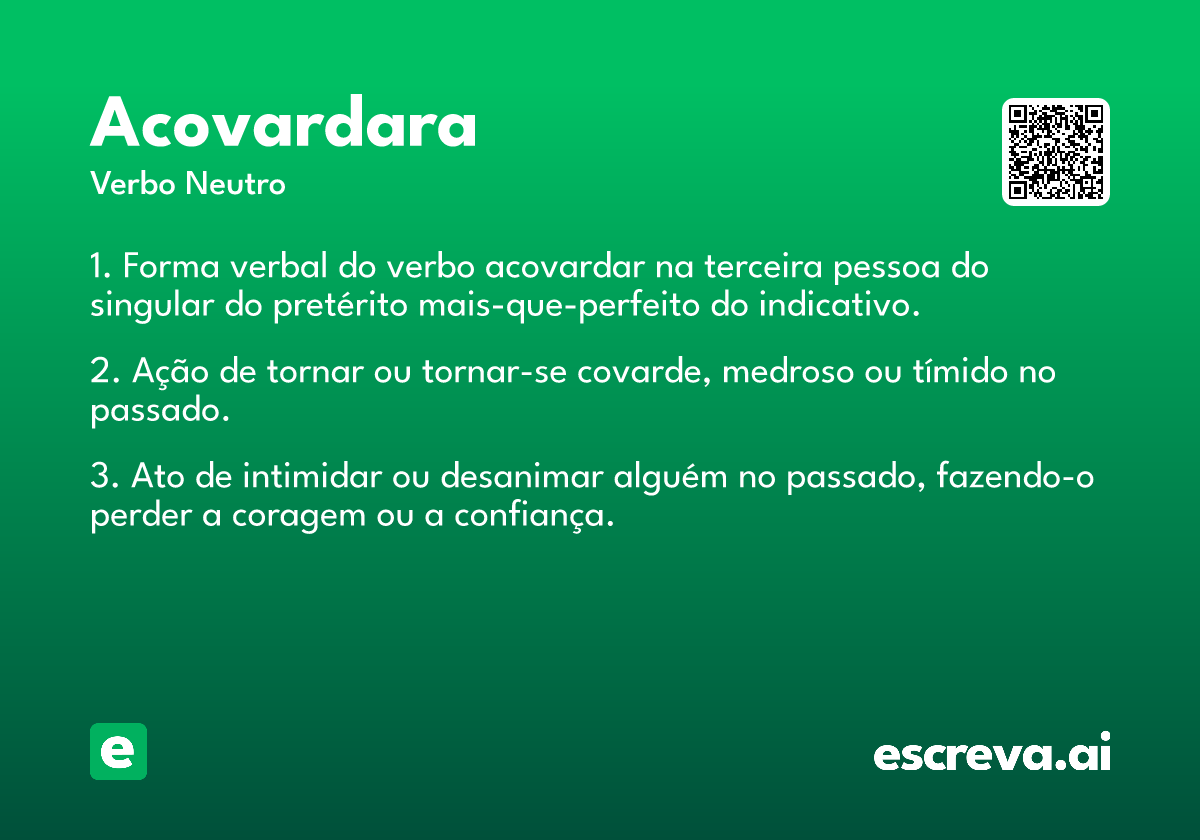 acovardara