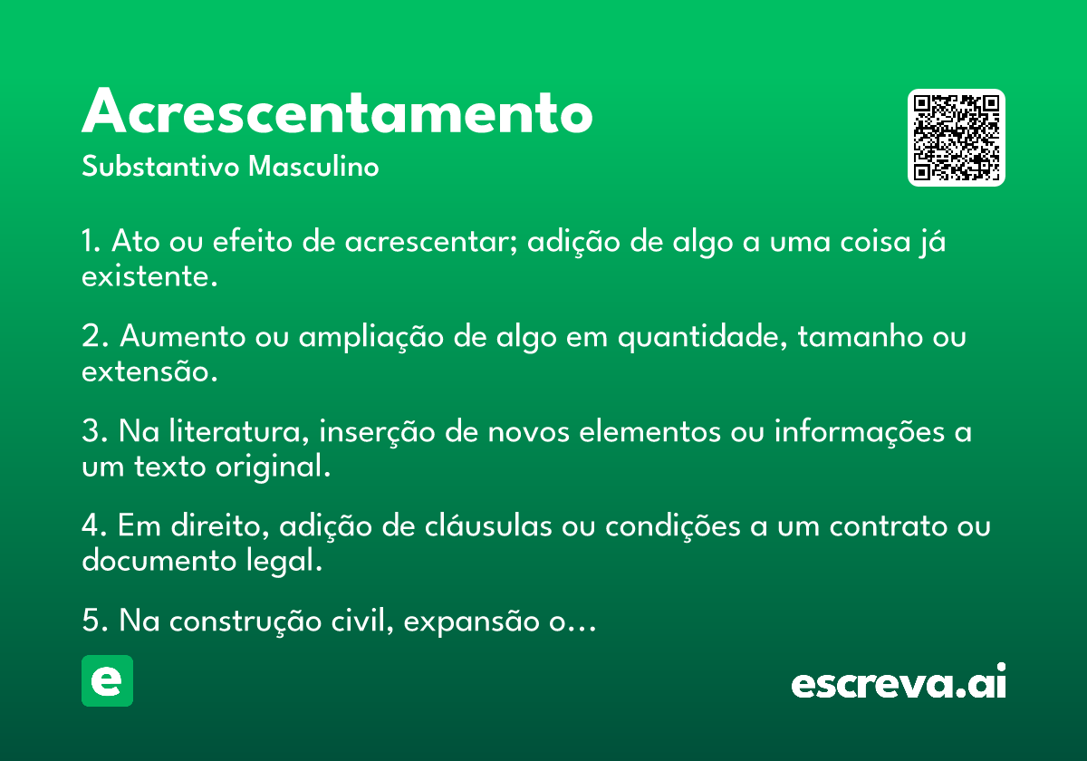 acrescentamento