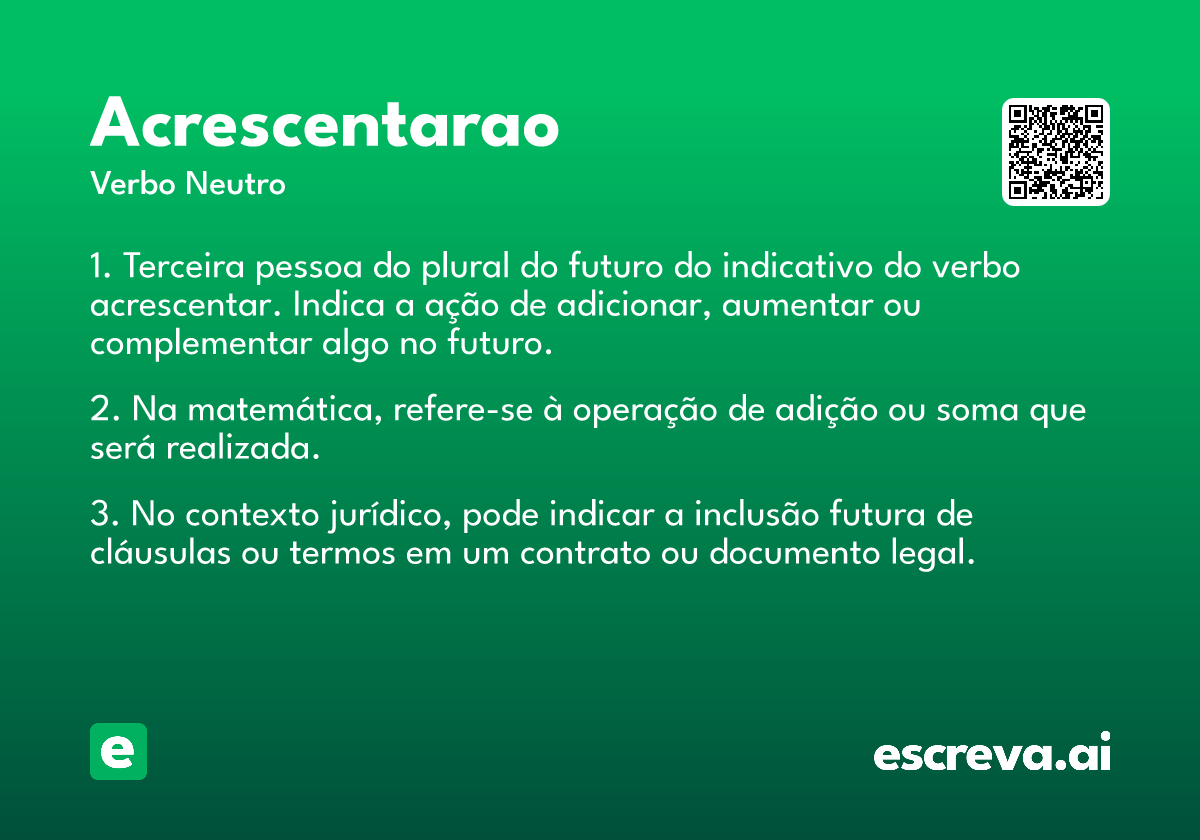 acrescentarao