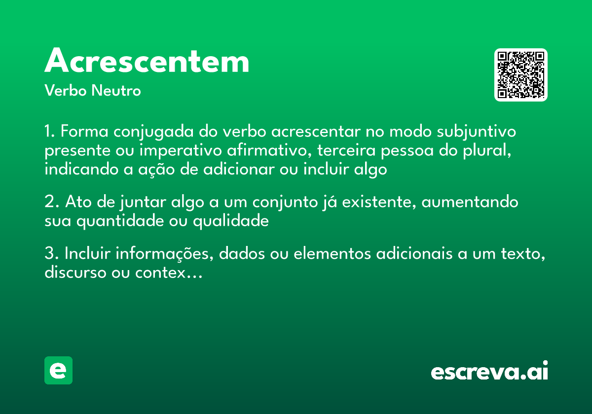 acrescentem