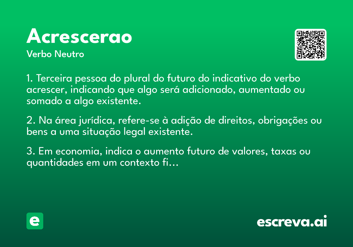 acrescerao