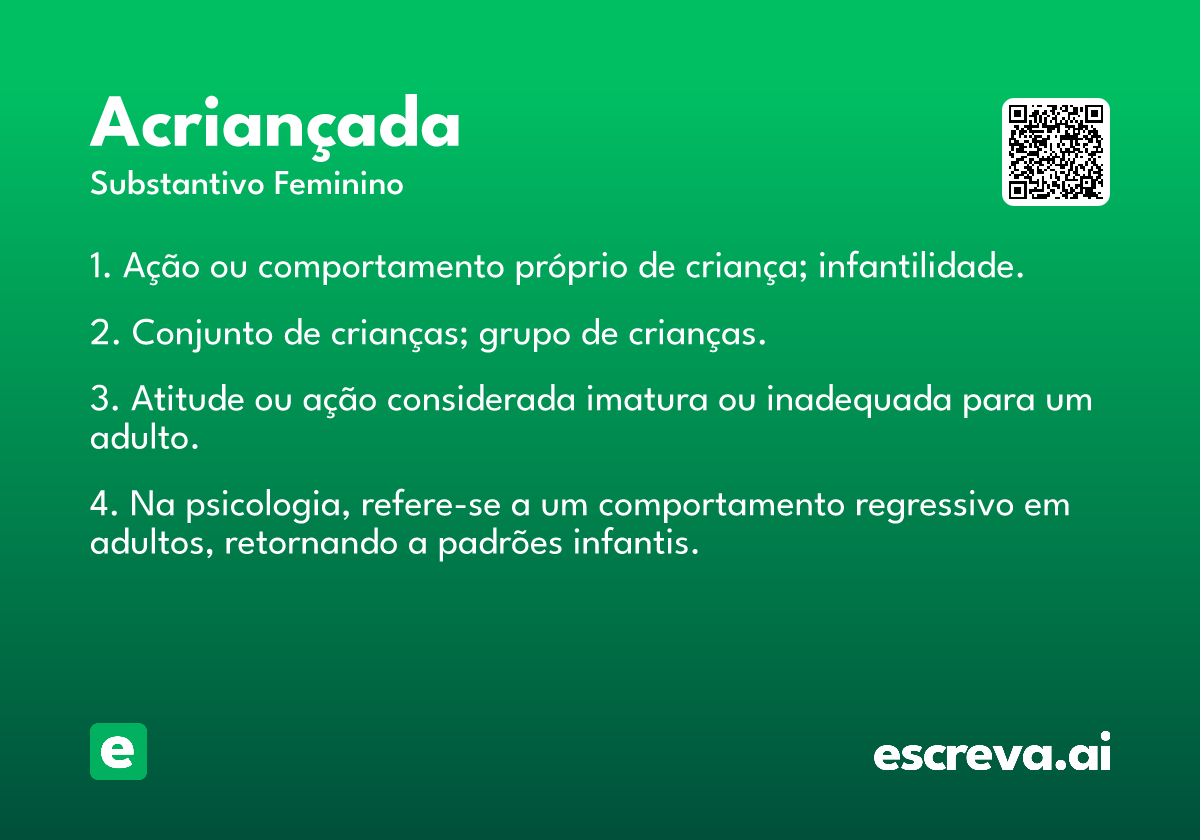 acriançada