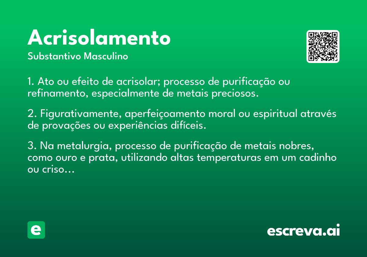 acrisolamento