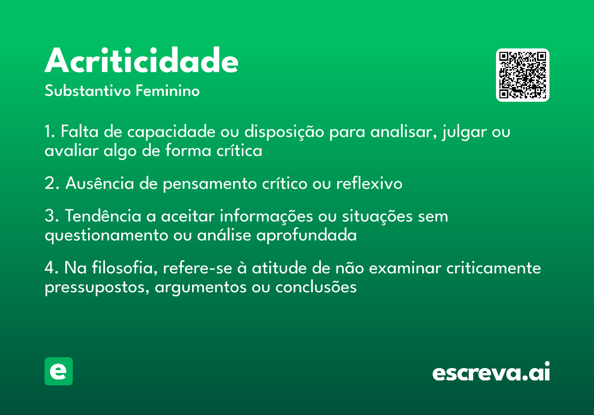 acriticidade
