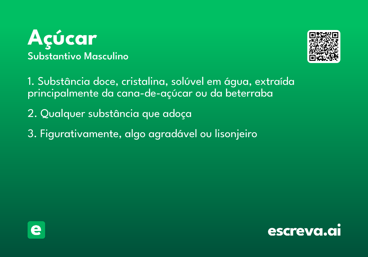 açúcar