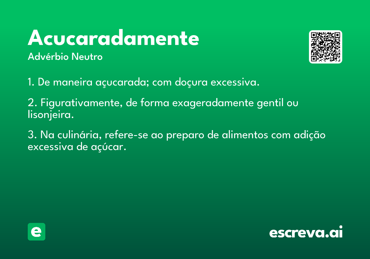 acucaradamente