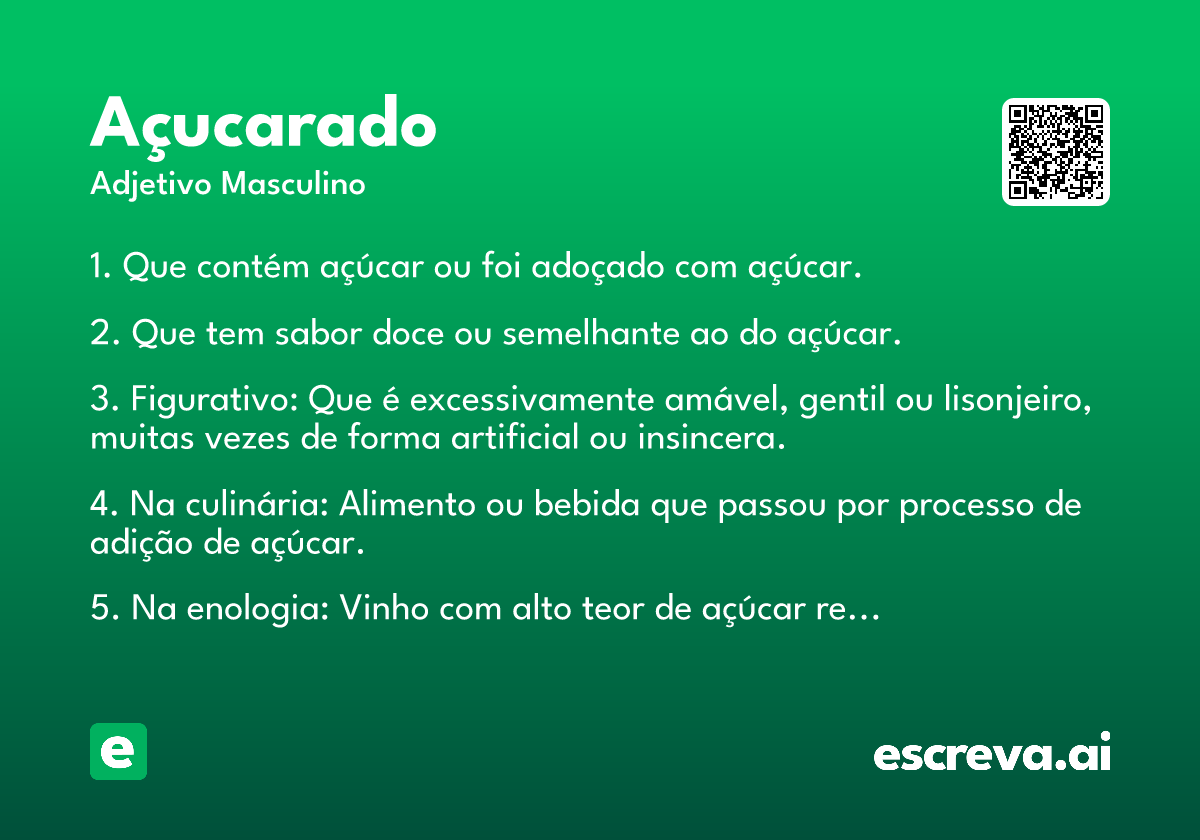açucarado