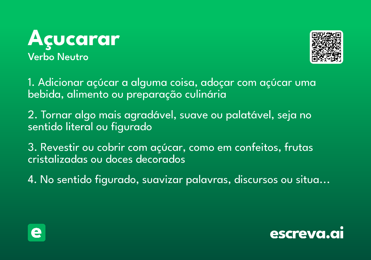 açucarar