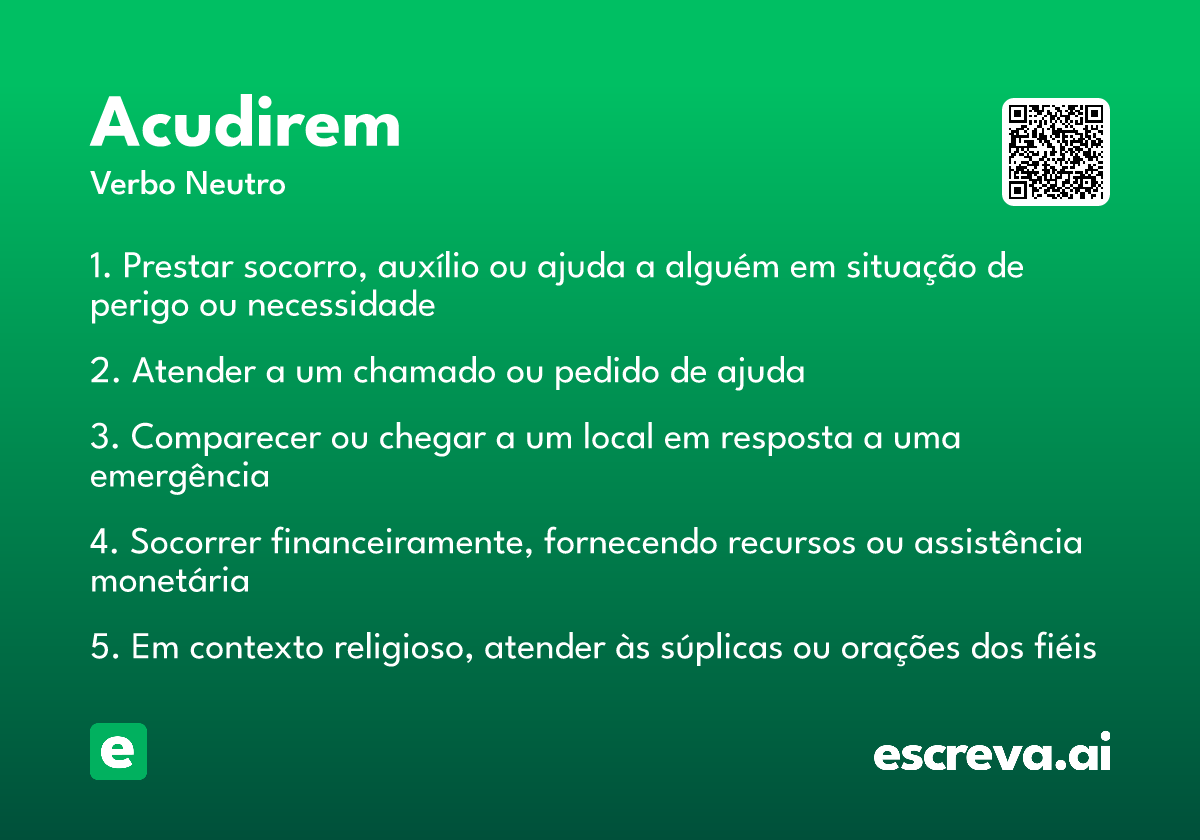 acudirem