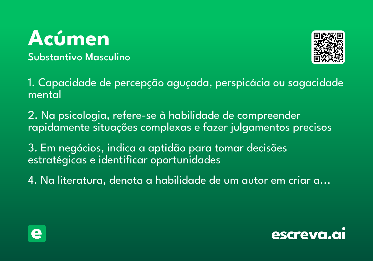 acúmen