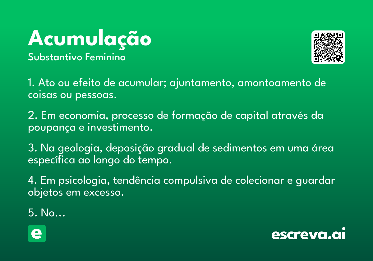 acumulação