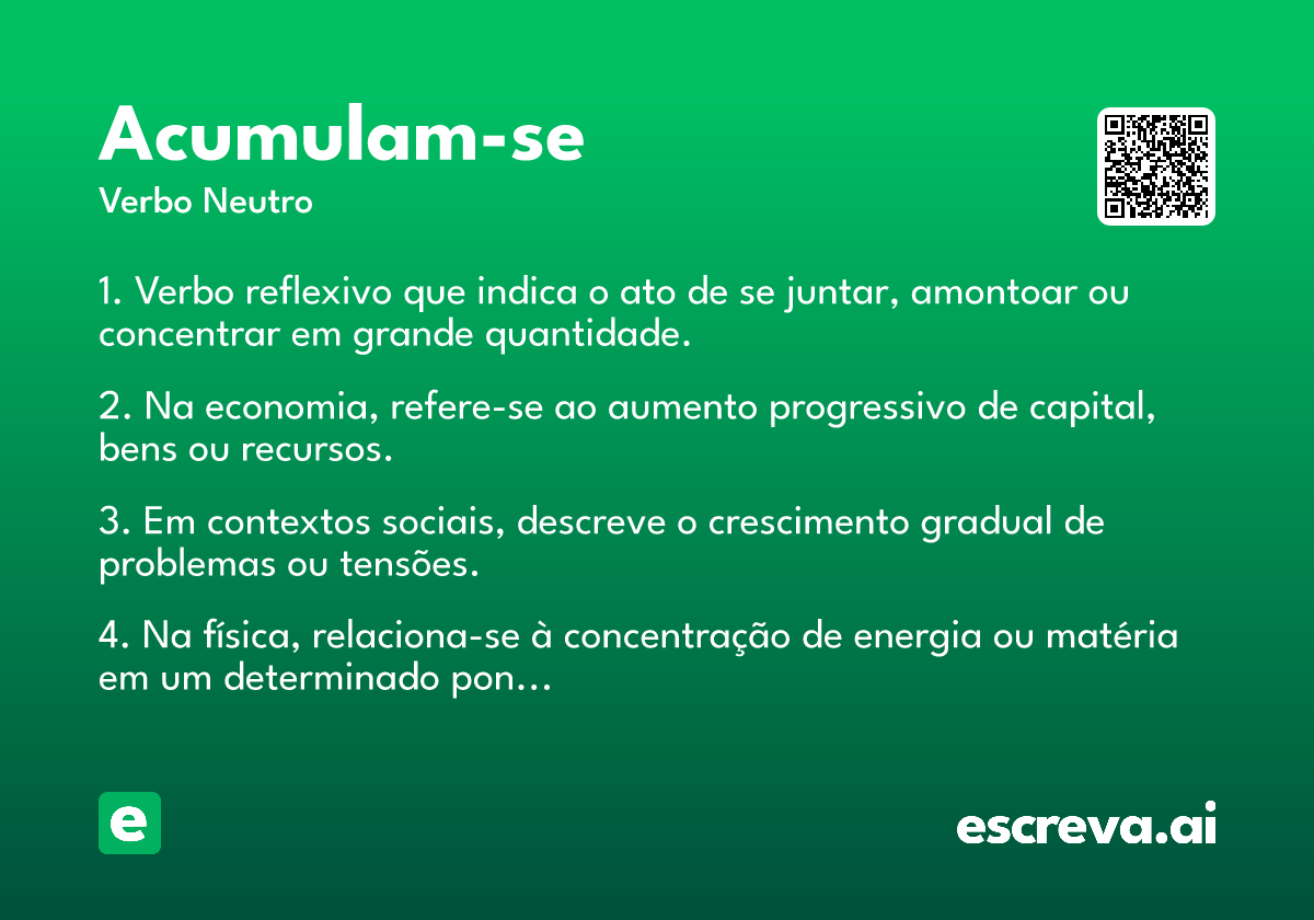acumulam-se