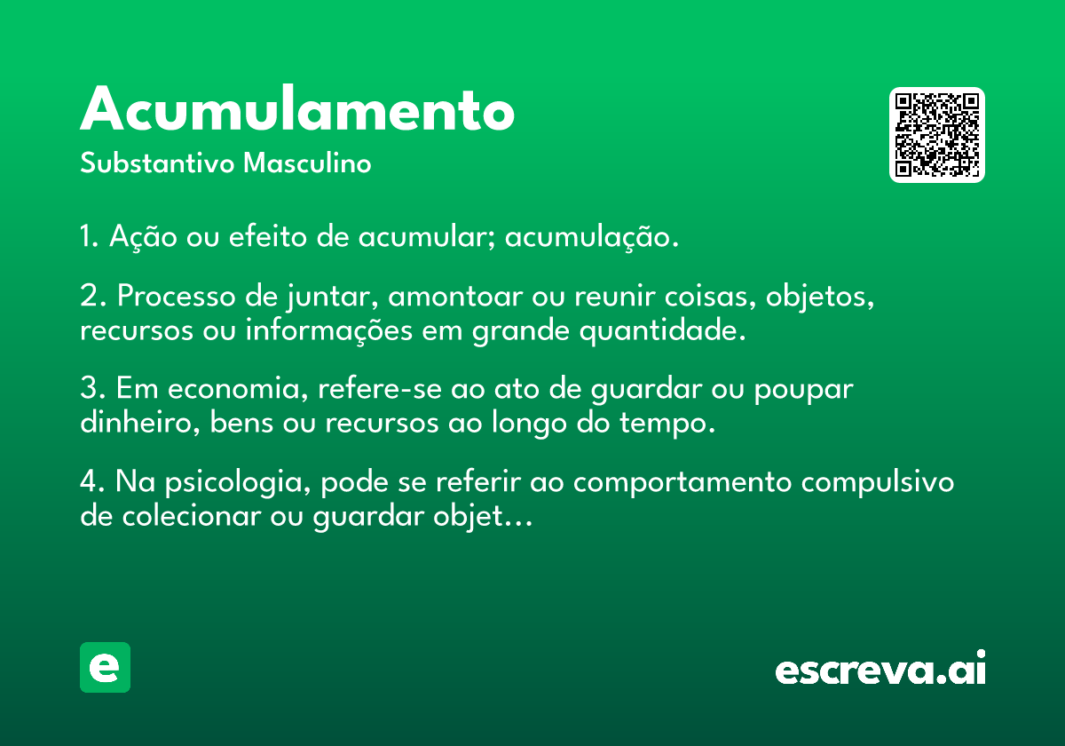 acumulamento