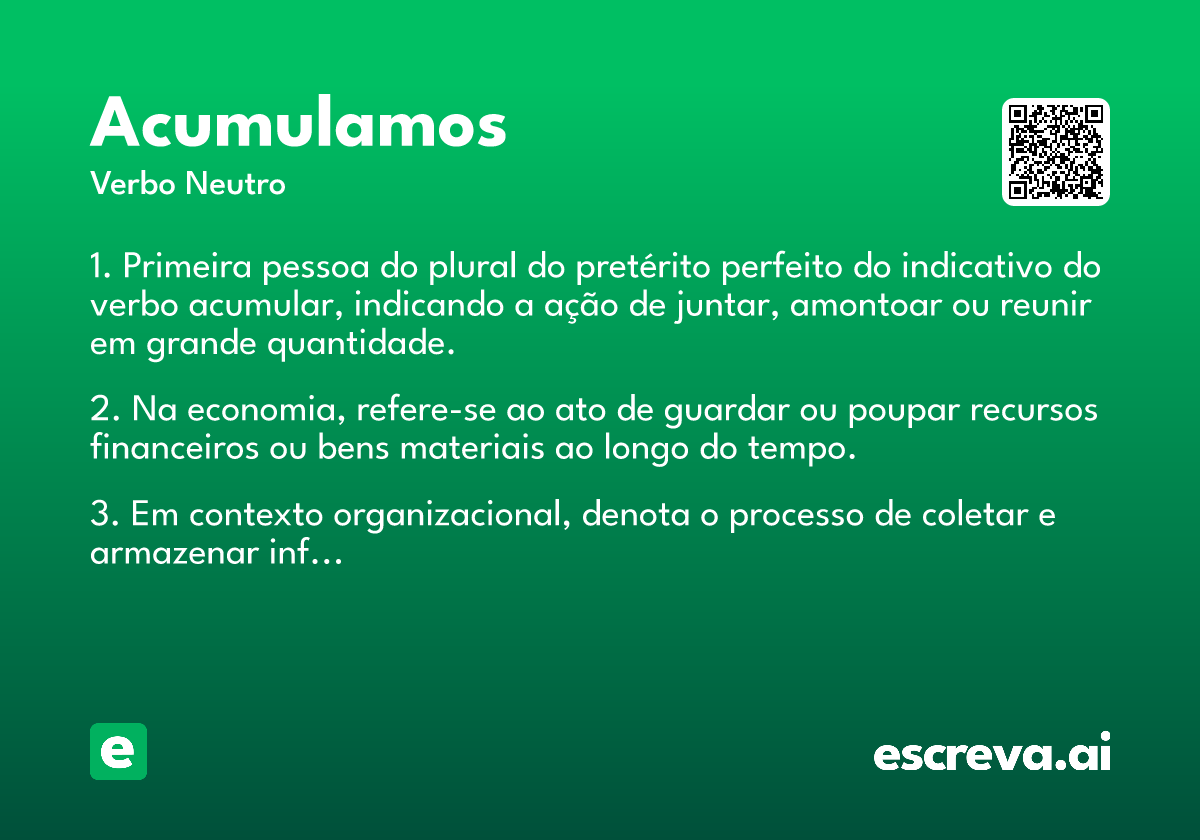 acumulamos