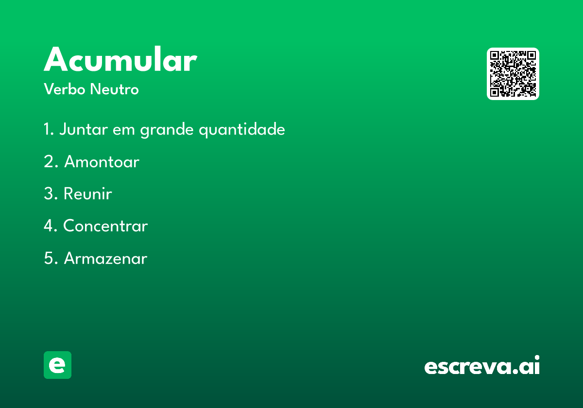 acumular