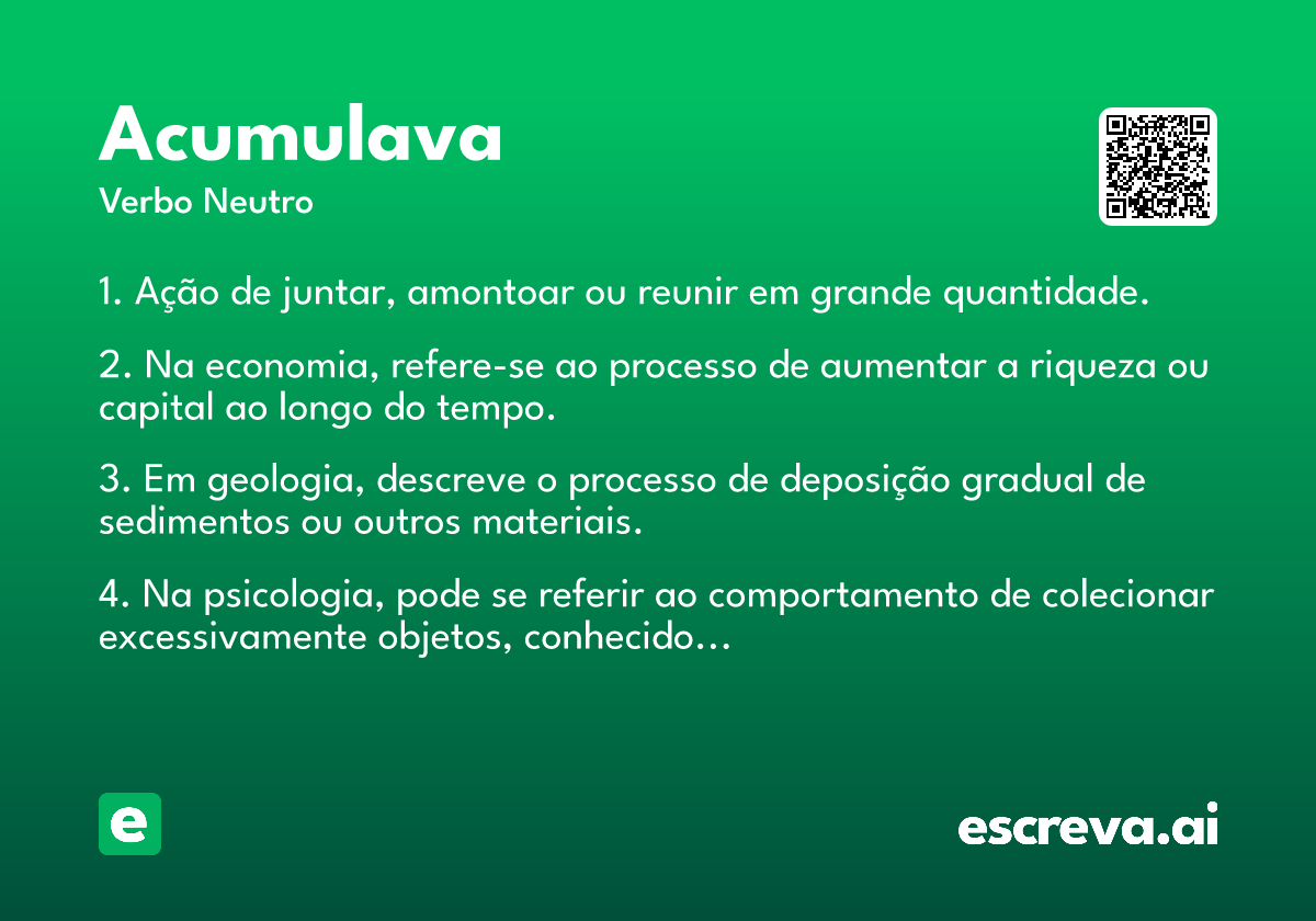 acumulava